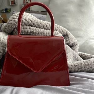 Lipstick Red purse just in time for the holidays! 5 x 7 x 3, handle or shoulder